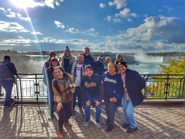 Group from Mexico in Niagara Falls Tour from Toronto